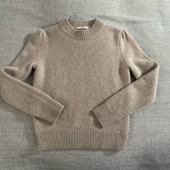 CO Essentials 100% Cashmere Puff Sleeve Sweater XS - Picture 1 of 9